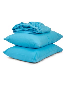 Home of linens طقم شرشف مثبت تركواز 120x200  - Image 2