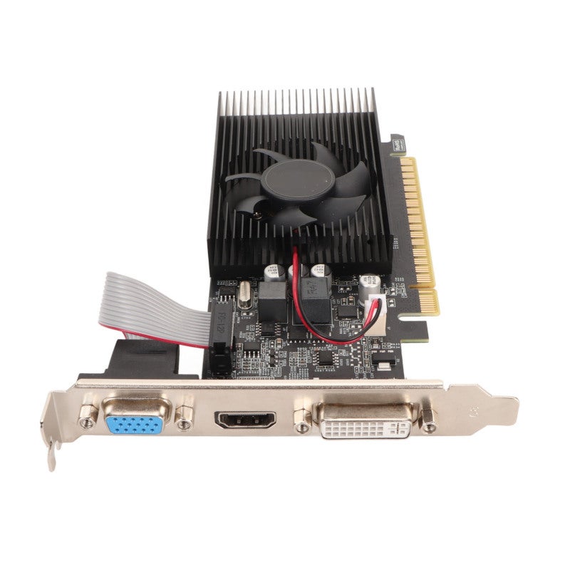 بطاقة رسومات GT 730: ذاكرة DDR3 4 جيجابايت و 128 بت - بطاقة رسومات متعددة المنافذ مع مروحة تبريد خافتة للغاية لأجسام أجهزة سطح المكتب اللعبية من أنواع ATX و ITX و SFF - Image 2