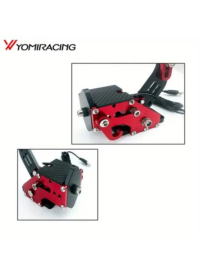 Red USB Handbrake Simulator For PC Racing Games Compatible With G25 G27 G29 T300 T500 - Image 4
