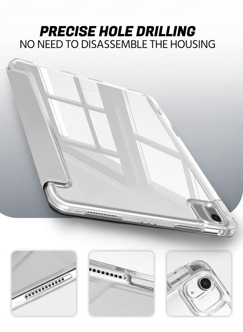 غطاء لجهاز iPad Air الجيل السادس 11 بوصة M2 (2024) و iPad Air4/Air5 10.9 بوصة (2020/2022) و iPad Pro 11 بوصة مع حامل قلم، غطاء شفاف لجهاز iPad Air الجيل السادس، غطاء أكريليك لجهاز iPad Air الجيل السادس، تشغيل/إيقاف شاشة تلقائي - Image 5