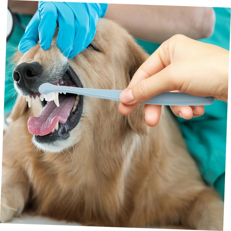 Soft Bristle Pet Toothbrush For Dogs And Cats With Comfortable Grip Handle Dental Care Kit - Image 4