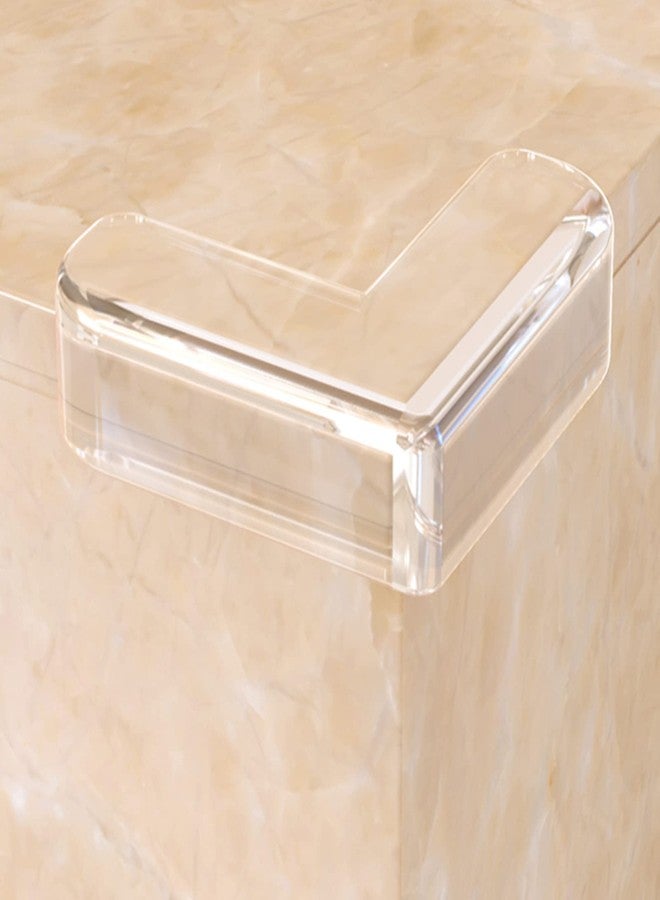 Wolpin Baby Proofing Corner Guards (Pack of 10 Pieces) Self Adhesive Corner Protectors Furniture I Child Safety Infant Bump Protector Edge Guards, L Shape, Transparent - Image 2
