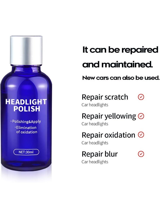 Generic Car Headlight Repair Agent Wipe New Headlight Restore Taillight Repair Kit-Set  - Image 3