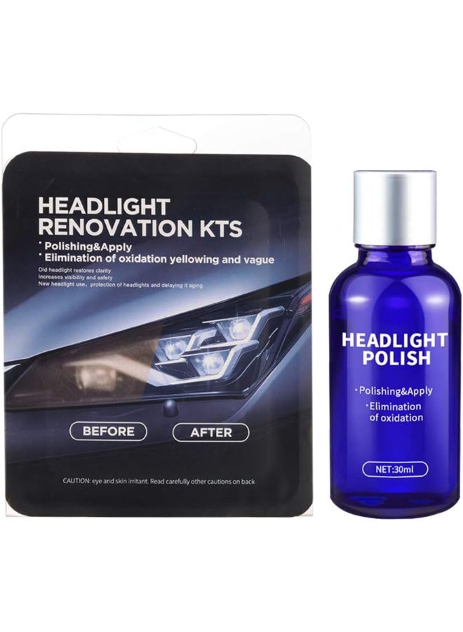 Generic Car Headlight Repair Agent Wipe New Headlight Restore Taillight Repair Kit-Set  - Image 1