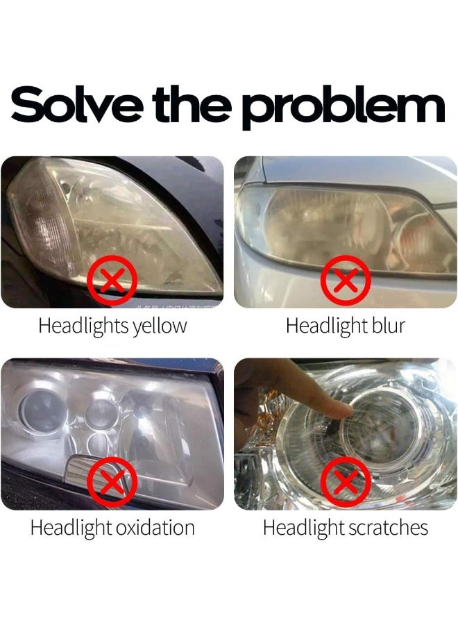 Generic Car Headlight Repair Agent Wipe New Headlight Restore Taillight Repair Kit-Set  - Image 5