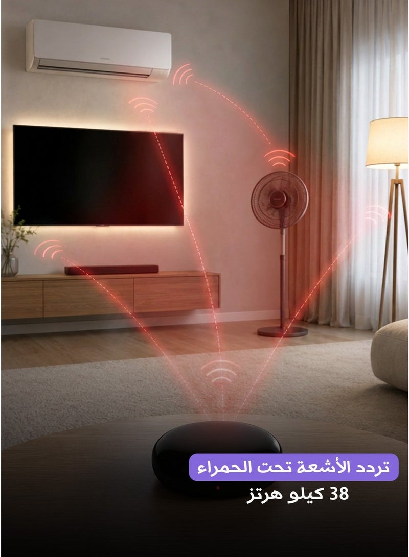 Tuya Smart WiFi Universal IR Remote Controller – 360° Coverage, Smartphone App Control, for TV, AC & Fans - Image 2