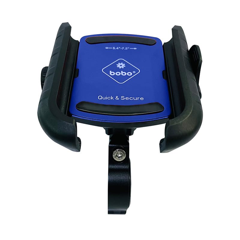 BOBO BM14 Quick Release Enhanced BM4 Waterproof Bike/Motorcycle/Scooter Mobile Phone Holder Mount, Ideal for Maps and GPS Navigation (Blue) - Image 1