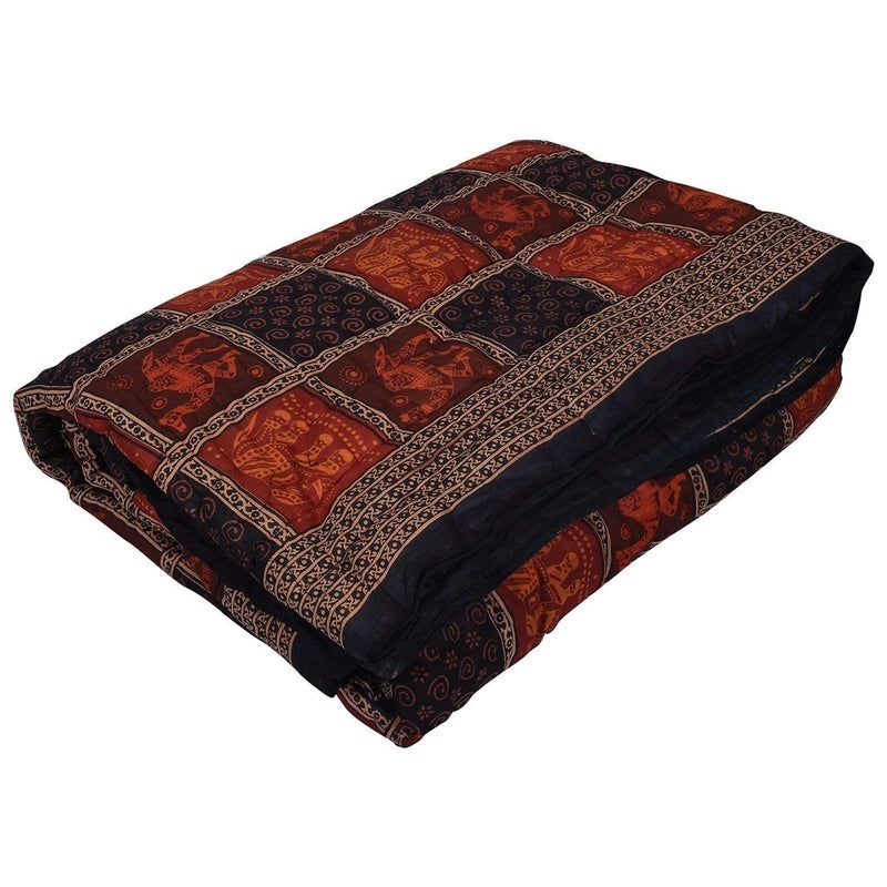 SAMRADHI Traditional Famous Jaipuri Beautiful Floral Print in Multi Colour Jaipuri Rajai/Razai/Quilt Single/Single Bed Quilt/Comforter/AC Quilt/AC Comforter - Image 2