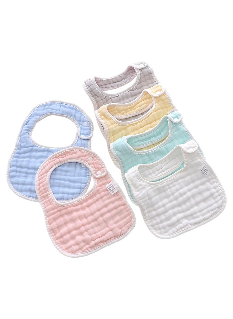 Oasisgalore Muslin Baby Drooling Bibs Unisex Soft & Absorbent Multi-Layer Baby Bibs for Drooling and Teething Boys Girls  - Image 1