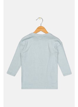Rumi + Ryder Toddler Girls Open Front Textured Cardigan, Sage Blue  - Image 2