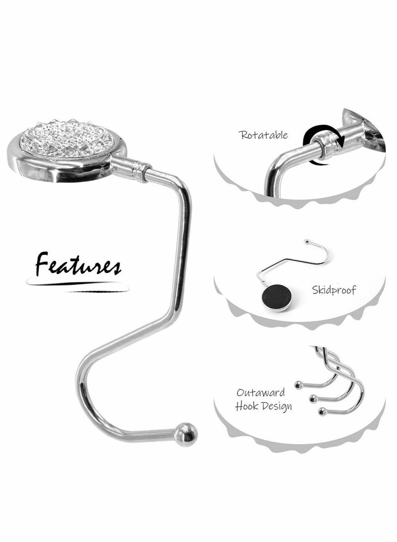 Captaintech 3Pack Handbag Purse Hanger Hooks for Table Portable - Image 2