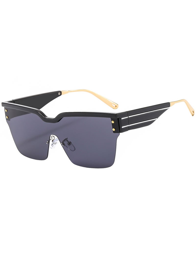 Fashion Sunglasses, Trendy One-piece Sunglasses For Men And Women, Personalized Half-frame Versatile Glasses - Image 1