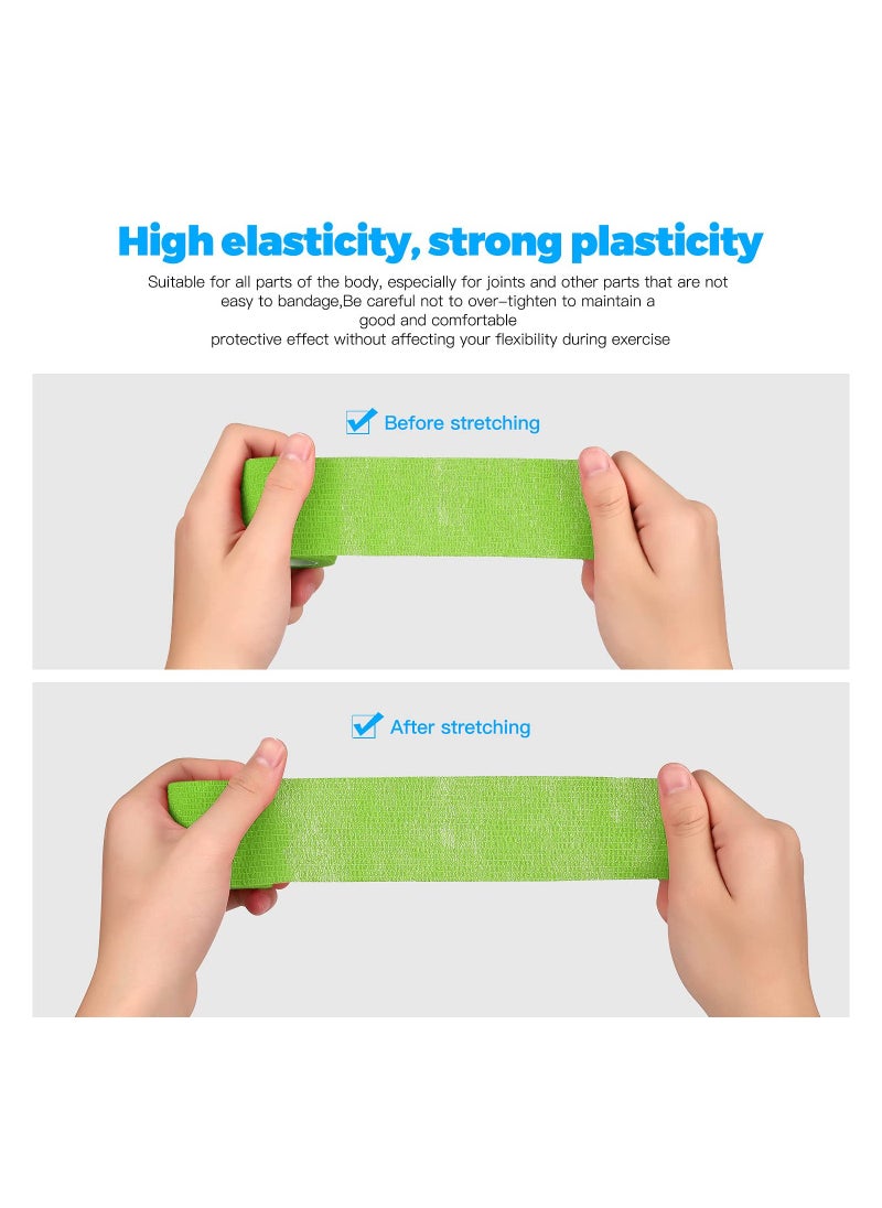 Excefore 8 Rolls Of Adhesive Bandage Self-Adhesive Non-Woven Fabric Sports Bandage  - Image 5