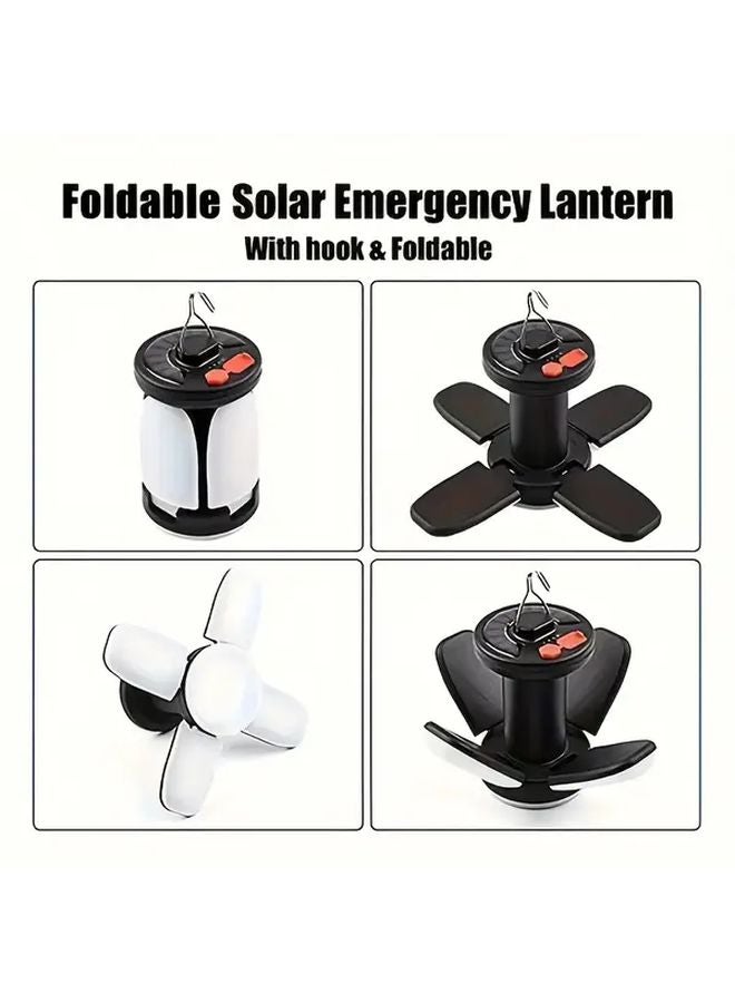 1Pc Solar Powered Hands Free Flashlight Work Light Portable 4 Leaf Foldable Lamp Auto On Off - Image 5