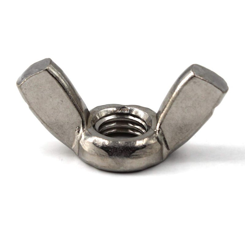 SeeRaphee M6(1/4") 304 Stainless Steel Butterfly Wing Nut Set DIN315 Hand Twist Tighten Hardware Nut Fasteners Parts(20PCS) - Image 3