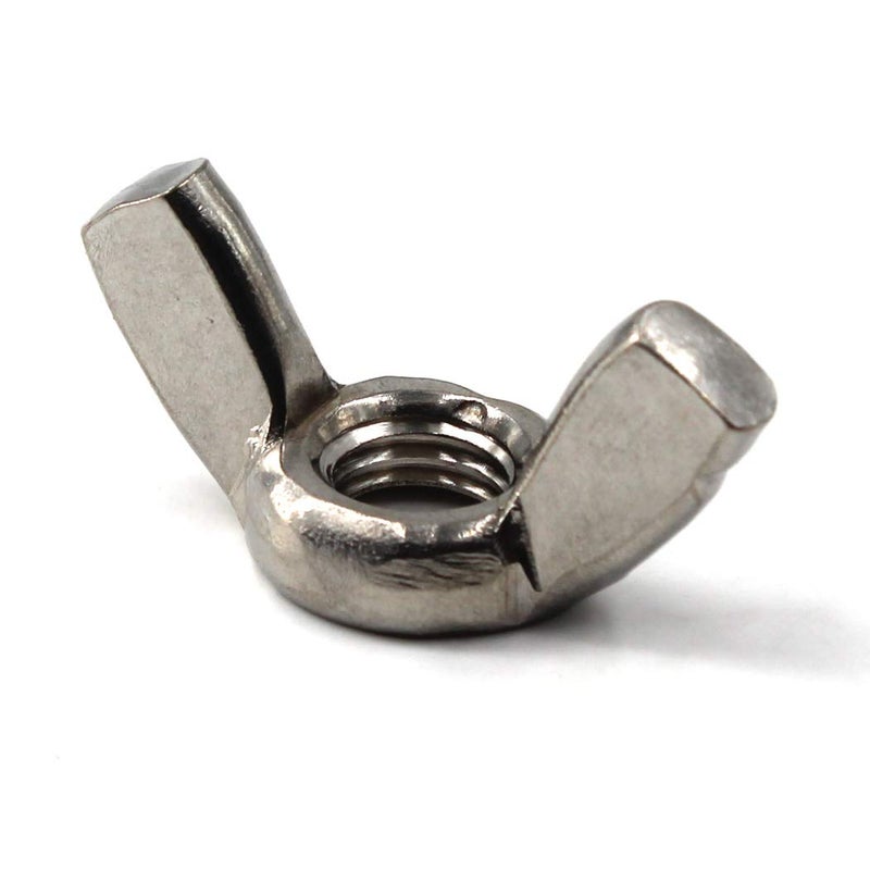 SeeRaphee M6(1/4") 304 Stainless Steel Butterfly Wing Nut Set DIN315 Hand Twist Tighten Hardware Nut Fasteners Parts(20PCS) - Image 4