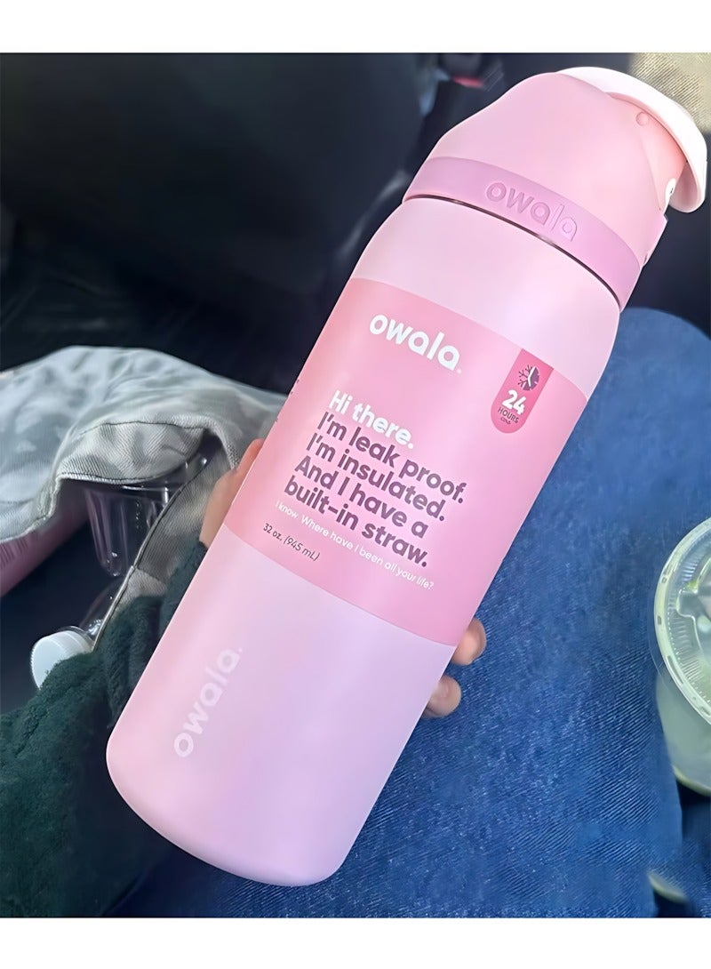 Owala Insulated Stainless Steel Water Bottle With Straw For Sports Travel And School BPA Free Sports Water Bottle - Image 3
