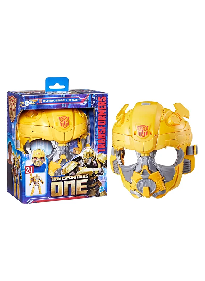 Hasbro Transformers One 2 in 1 Bumblebee B-127 9.8 Inch Robot Action Figure, Converts to Mask, Interactive Toys for Boys and Girls Ages 6 and Up