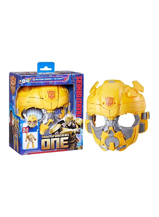 Hasbro Transformers One 2 in 1 Bumblebee B-127 9.8 Inch Robot Action Figure, Converts to Mask, Interactive Toys for Boys and Girls Ages 6 and Up