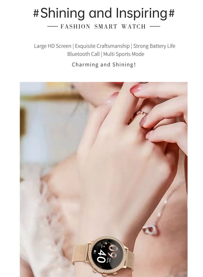 Newest Fashion Smart Watch for Ladies Bluetooth Call Smart Bracelet Waterproof Smartwatch Women