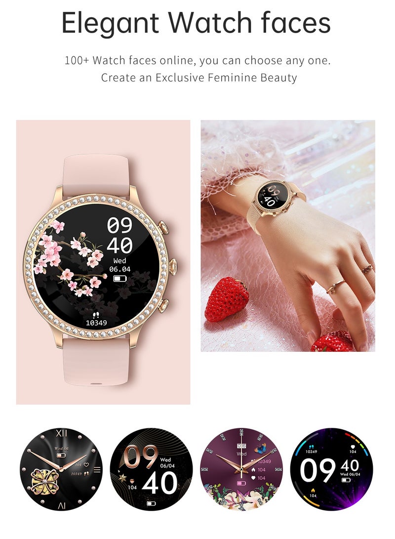 Newest Fashion Smart Watch for Ladies Bluetooth Call Smart Bracelet Waterproof Smartwatch Women