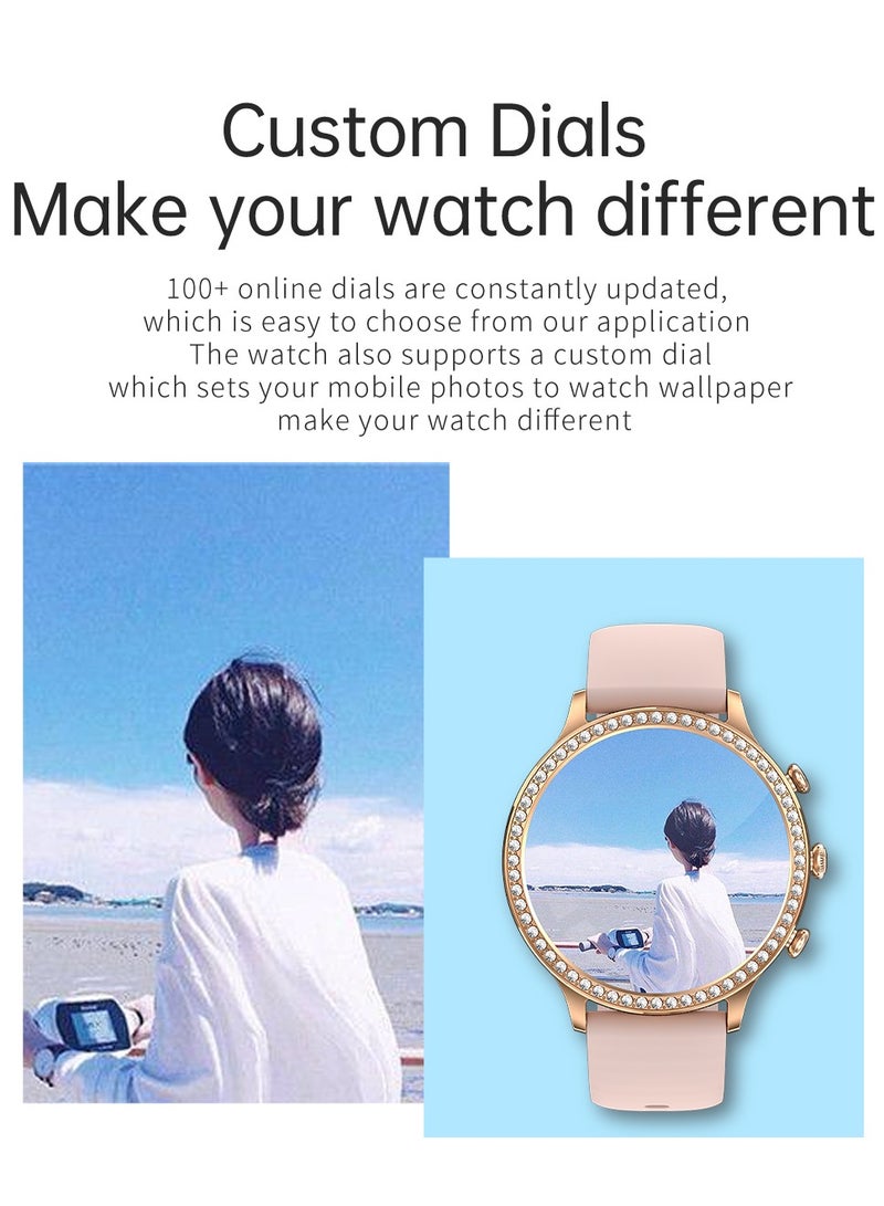 Newest Fashion Smart Watch for Ladies Bluetooth Call Smart Bracelet Waterproof Smartwatch Women