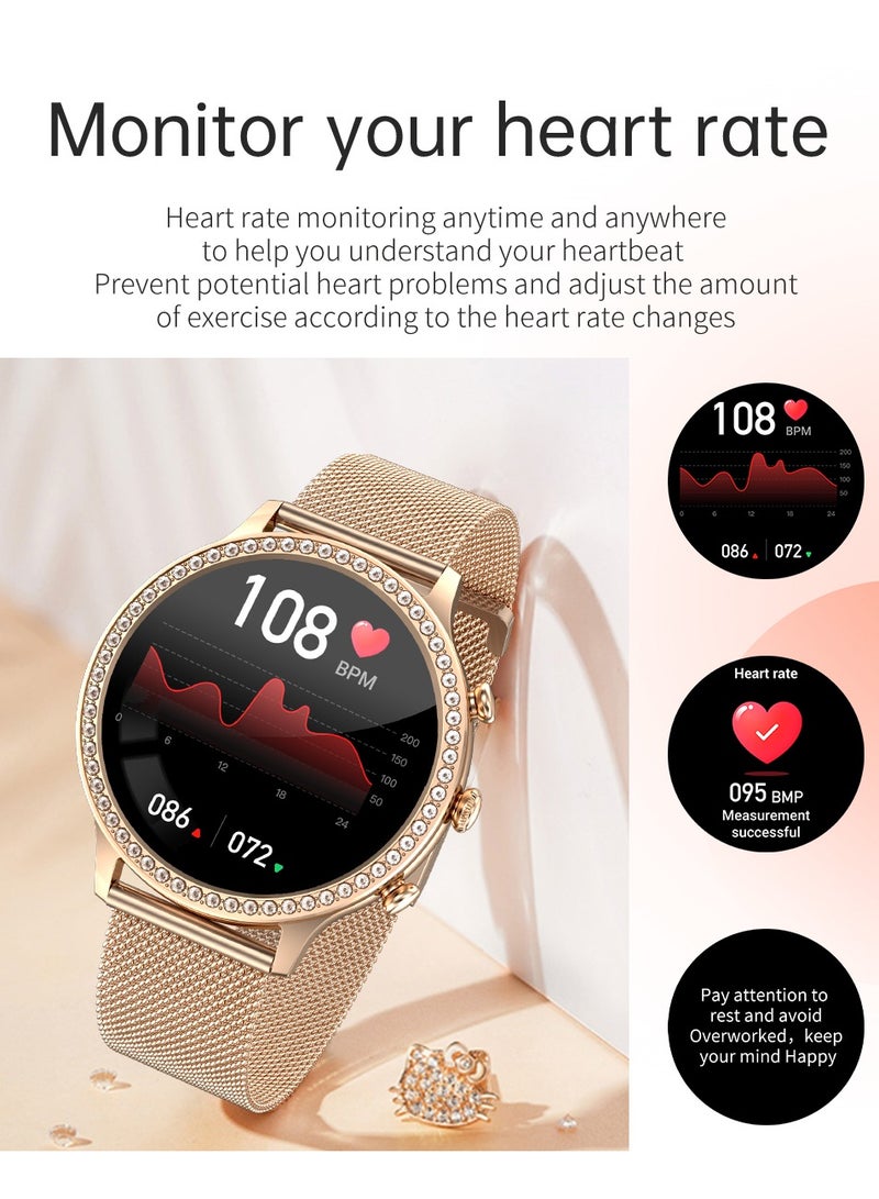 Newest Fashion Smart Watch for Ladies Bluetooth Call Smart Bracelet Waterproof Smartwatch Women