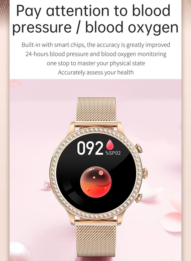 Newest Fashion Smart Watch for Ladies Bluetooth Call Smart Bracelet Waterproof Smartwatch Women