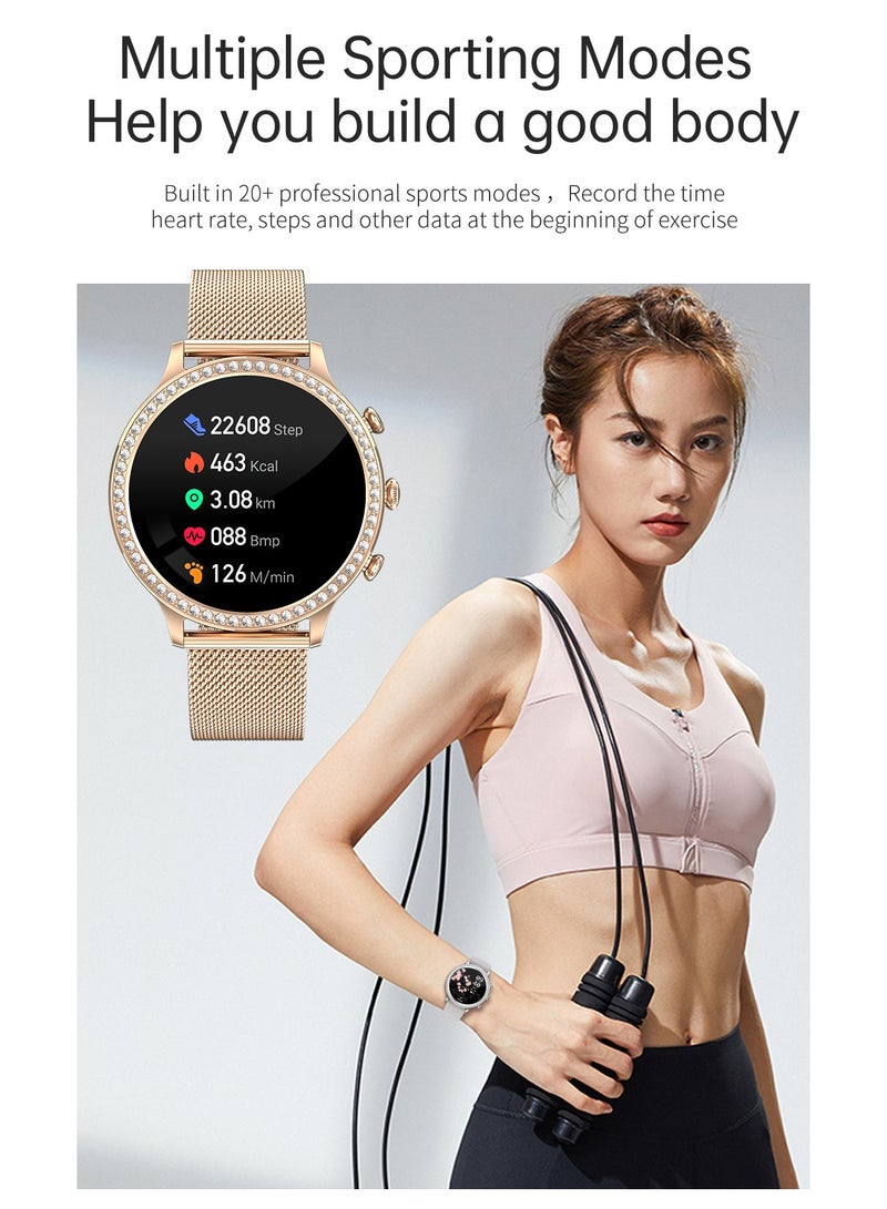 Newest Fashion Smart Watch for Ladies Bluetooth Call Smart Bracelet Waterproof Smartwatch Women