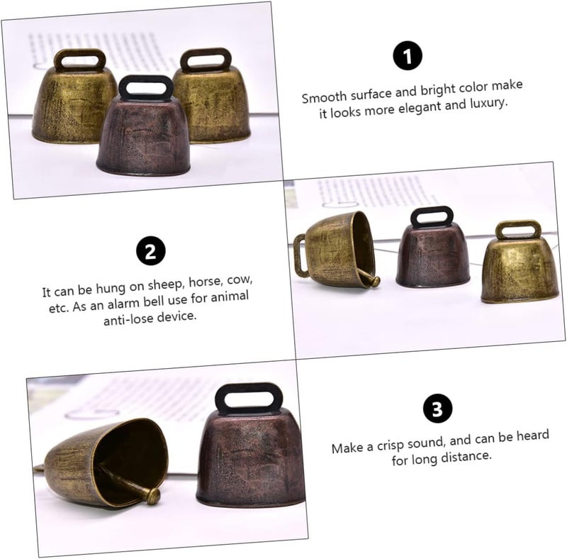 VOSAREA 2pcs Sheep Bell Decor for Cattle Hanging Decor Pendant Ornament Farming Accessories - Image 3