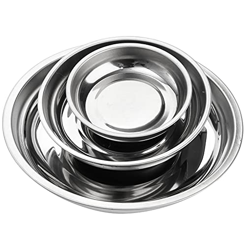 Hedume 6-Piece Magnet Trays Set, 3" 4" 6" Round Magnetic Parts Tray, Stainless Steel Magnetic Trays Tools Parts Tray Holder for Socket Screw, Nuts, Bolts, Metal Parts - Image 2