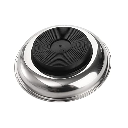 Hedume 6-Piece Magnet Trays Set, 3" 4" 6" Round Magnetic Parts Tray, Stainless Steel Magnetic Trays Tools Parts Tray Holder for Socket Screw, Nuts, Bolts, Metal Parts - Image 4