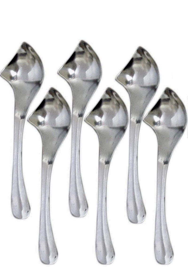 Dynore Stainless Steel 12 Piece Set of Ice-Cream Cups/Soup Bowl with Ice Cream Spoon - 6 Piece Each - Image 3
