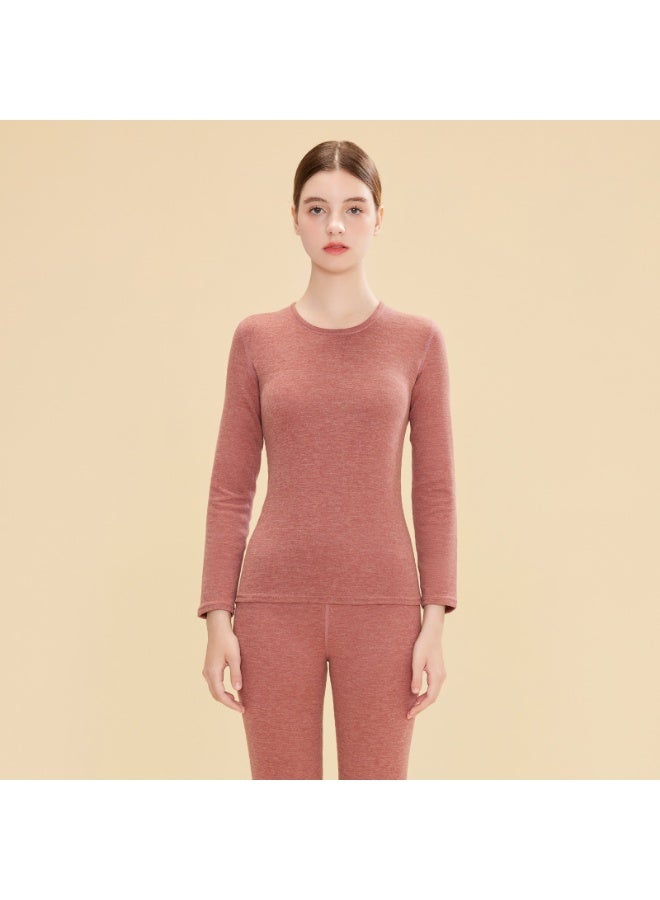 NIBEMINENT Cashmere Silk Women's Thermal Underwear Set De Velvet Grinding Wool Fall Clothing and Pants Thermal Underwear Wome - Image 1