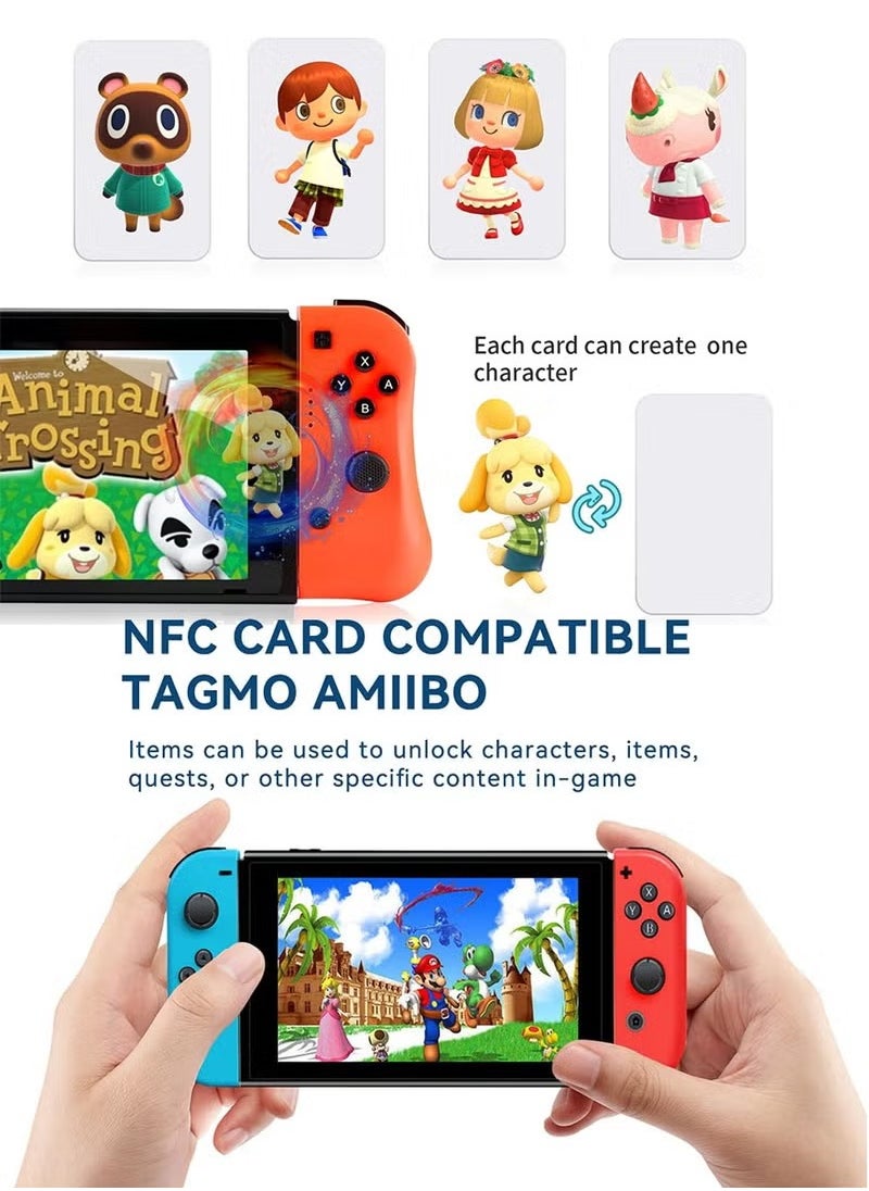 ‌100 بطاقة إن إف سي من نوع NTAG215، رقاقات NFC سعة 504 بايت، بطاقات NFC قابلة لإعادة البرمجة متوافقة مع أندرويد وجميع الهواتف الذكية، بطاقات عمل NFC فارغة قابلة للكتابة (مستطيلة الشكل)