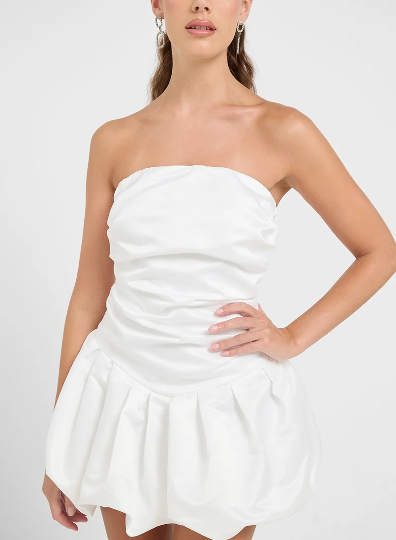 Ginger Strapless Bubble Mini Dress