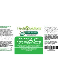 Healing Solutions Jojoba Oil (Organic 4Oz) 100% Pure & Natural Cold Pressed Unrefined Hexane & Chemical Free Natural Carrier Oil & Cuticle Oil Solution For Face & Hair Helps Fight Acne & Moisturize Skin Now  - Image 3