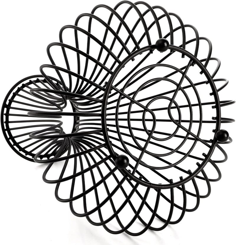 Tebery Metal Black Wine Cork Display Holder, Wine Stopper Collector, Decorative Free Standing Cork Storage Rack Catcher Container Cage, Holds 150 Wine Corks - Image 5