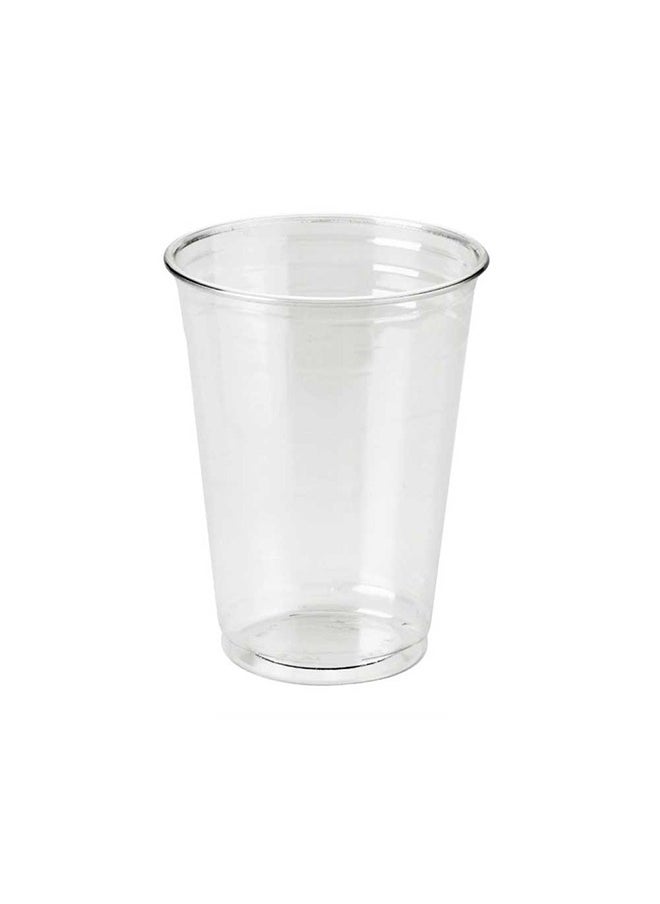 SNH Packing - Juice Cup With Lid 10 Ounce Clear Strong Disposable Ideal For Iced Coffee Smoothies Bubble Boba Tea Milkshakes Frozen Cocktails Water Sodas Juices Snacks Dessert and More 50 Pieces - Image 1