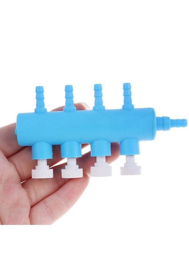 VAYINATO Aquarium Fish Tank Plastic Airway Splitter With Controller (4 Way) By Petzlifeworld  - Image 1