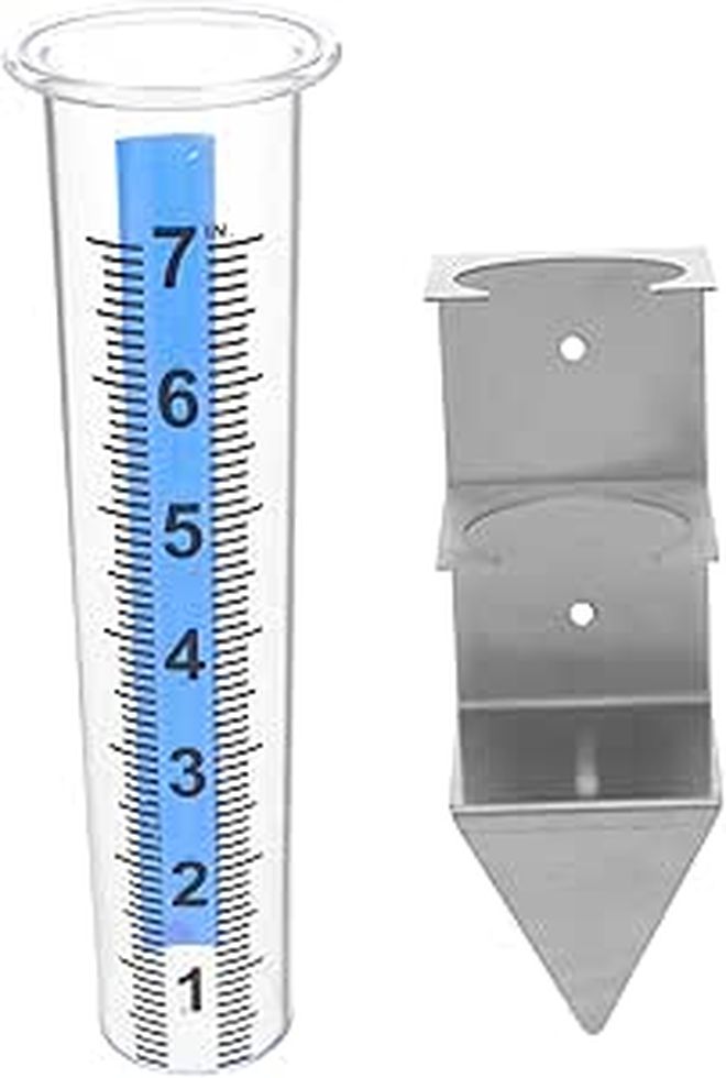 Outdoor Rain Gauge With Bracket For Accurate Rainfall Measurement Weather Resistant - Image 1