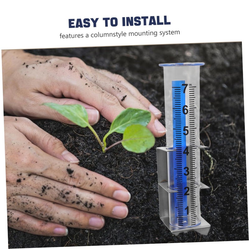 Outdoor Rain Gauge With Bracket For Accurate Rainfall Measurement Weather Resistant - Image 4