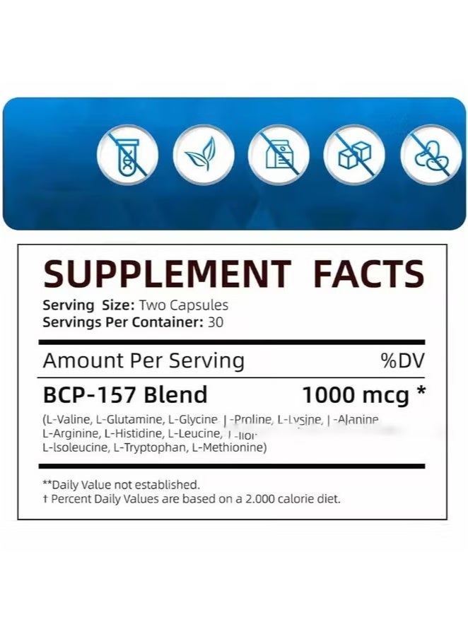 DayWins BPC 157 Peptide Capsule Pro, Bepecin-157 New Protective Compound, For Faster Recovery And Gut Healing, 1000mcg,Gluten Free Supplement 60 Capsules  - Image 5