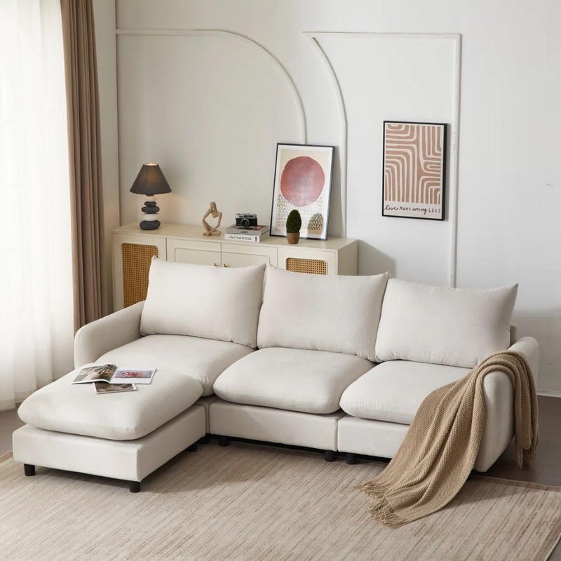 Comfynest Modular Sectional Sofa with Ottoman - Image 1