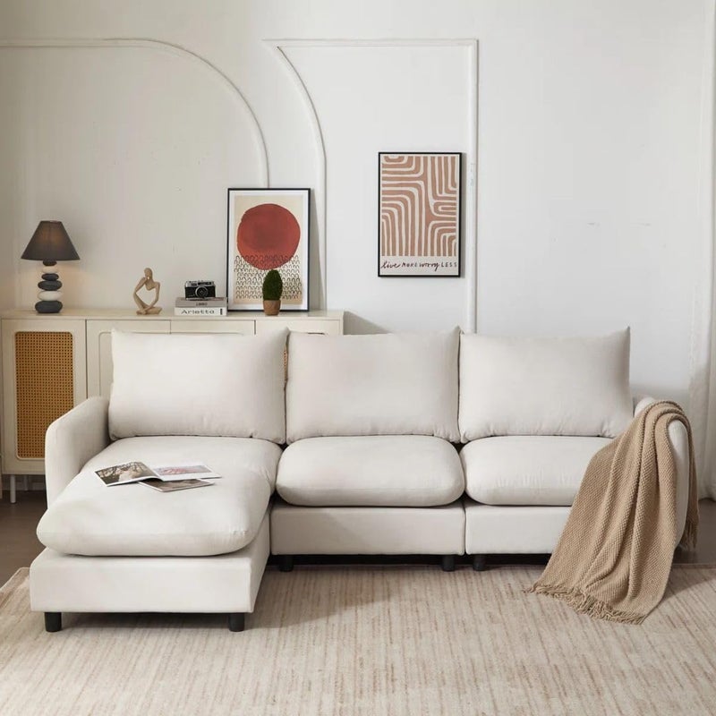 Comfynest Modular Sectional Sofa with Ottoman - Image 4