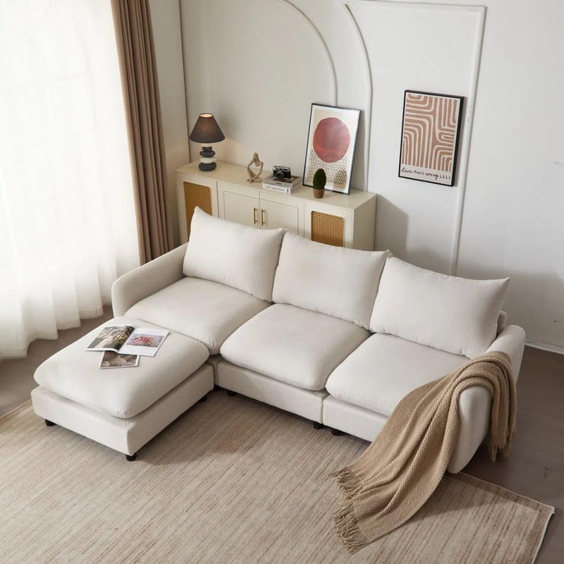 Comfynest Modular Sectional Sofa with Ottoman - Image 2