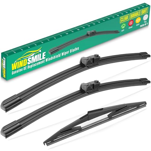 WINDSMILE 26 19 10 Windshield Wiper Blades Replacement for Nissan Pathfinder 2022 2023 2024 2025 Premium All Weather Front Rear Wipers Set OEM Quality Pack of 3 - Image 1