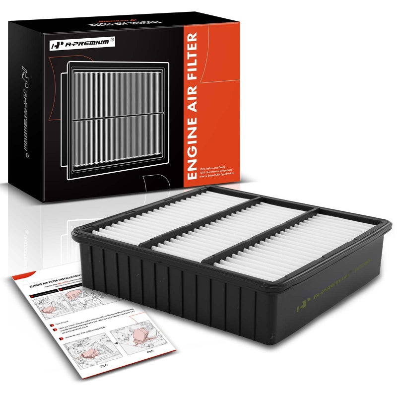 A-Premium A-Premium Engine Air Filter Compatible with Mitsubishi Lancer 2002-2007 2011, Mirage 1997-2002, Outlander 2003-2006  - Image 1