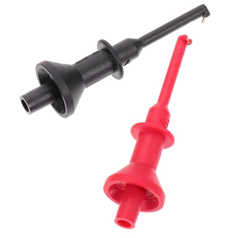 Multimeter Test Leads with Threaded Hooks 2Pcs for Safe Electrical Measurement and IC Testing - Image 2