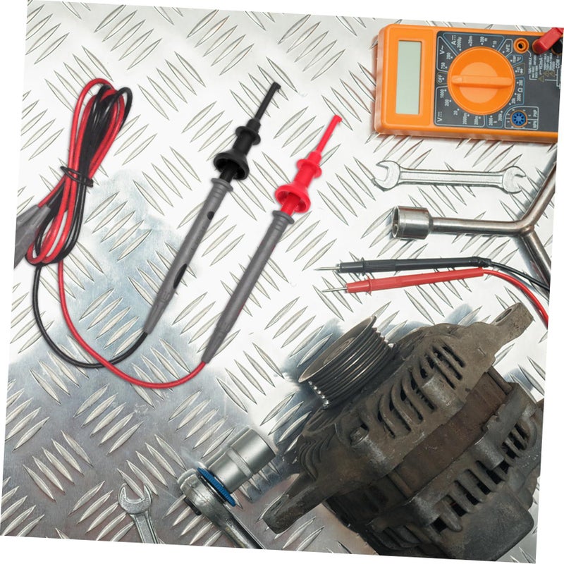 Multimeter Test Leads with Threaded Hooks 2Pcs for Safe Electrical Measurement and IC Testing - Image 4